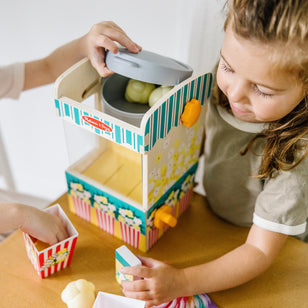 Melissa & Doug Fun at the Fair! Wooden Popcorn Popping Play Food Set ...