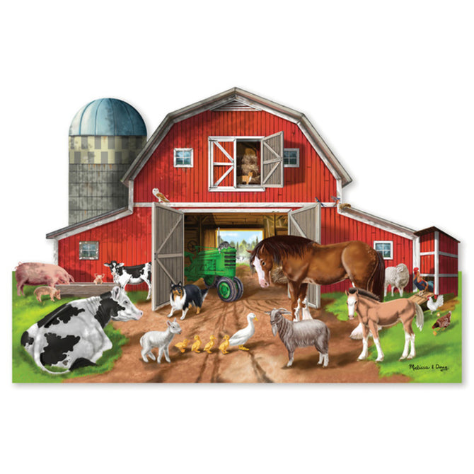 Busy Barn Shaped Floor Puzzle - 32 Pieces