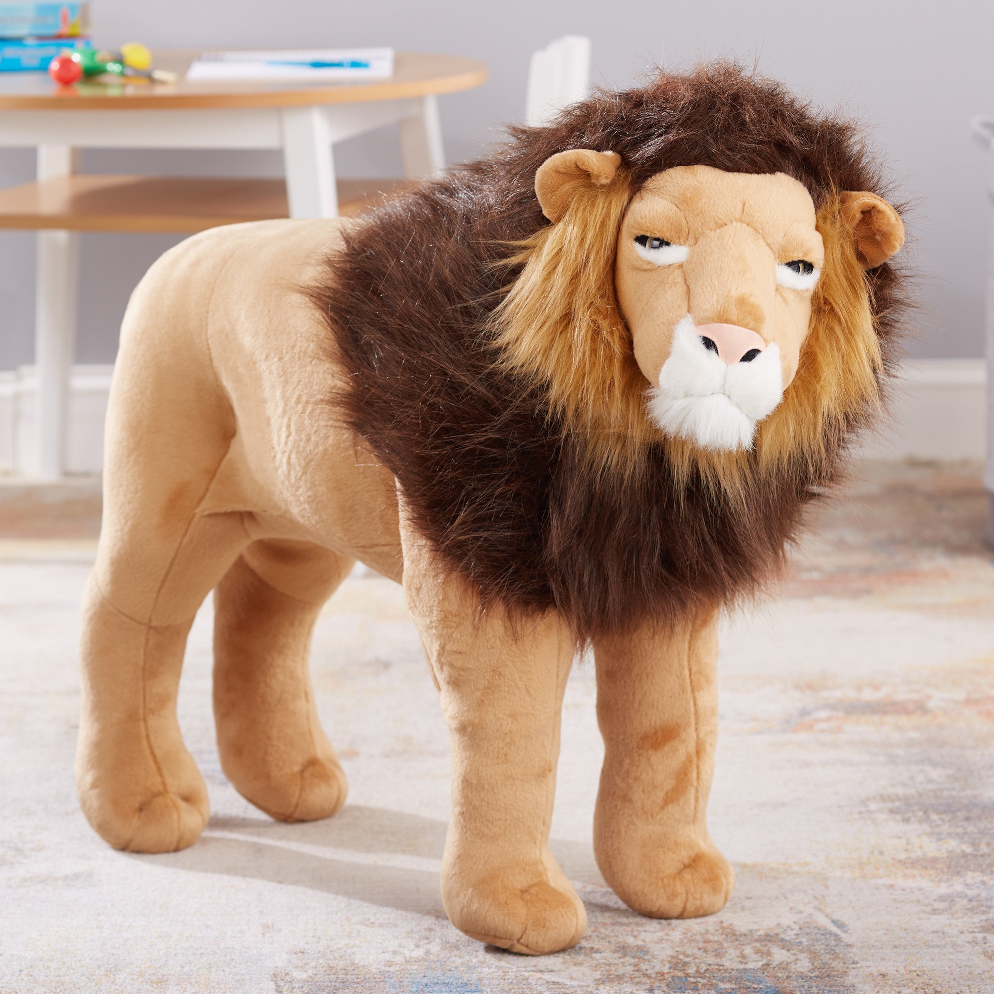 Melissa & Doug Giant top Lion - Lifelike Stuffed Animal (over 6 feet long)