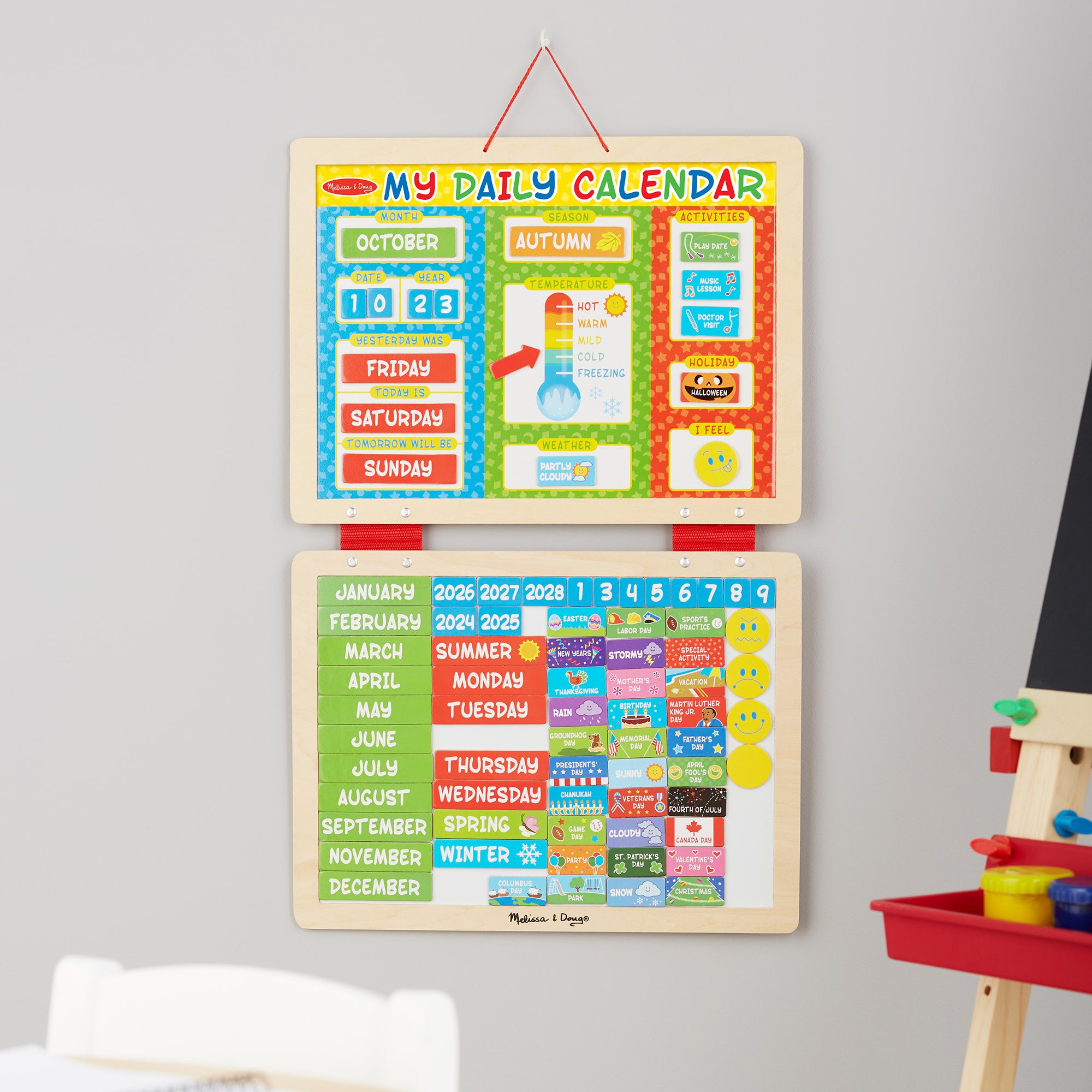 Melissa and doug daily calendar on sale