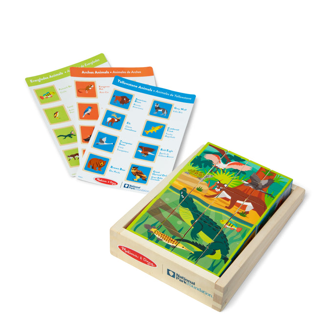 National Parks Alphabet & Animals Cube Puzzle