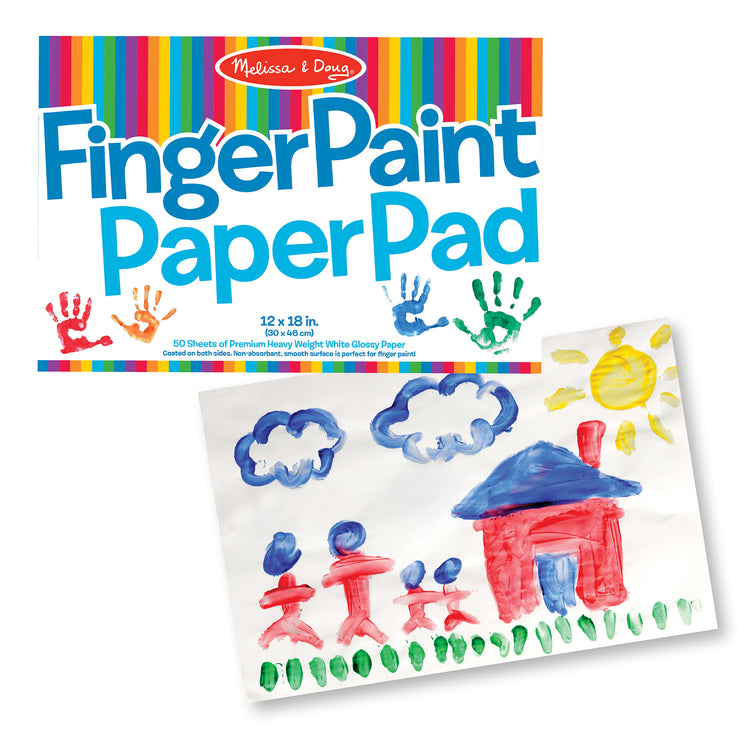 iHeart Art JR Jumbo Finger Paint Paper Pad - Teaching Toys and Books