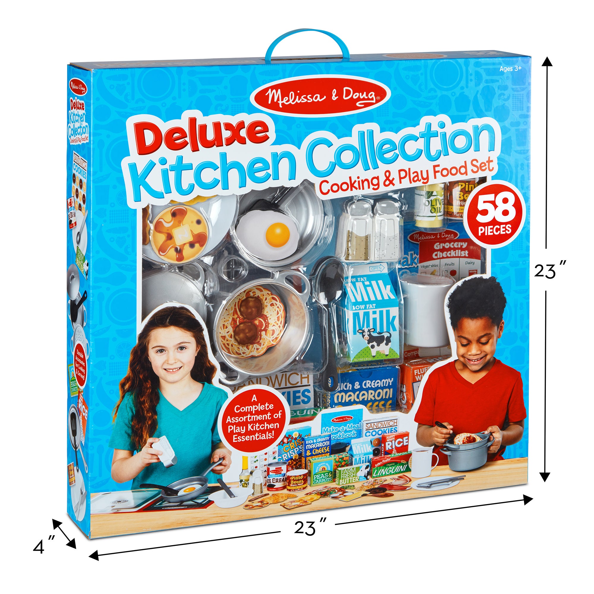 Deluxe Kitchen Collection Cooking Play Food Set Melissa and Doug