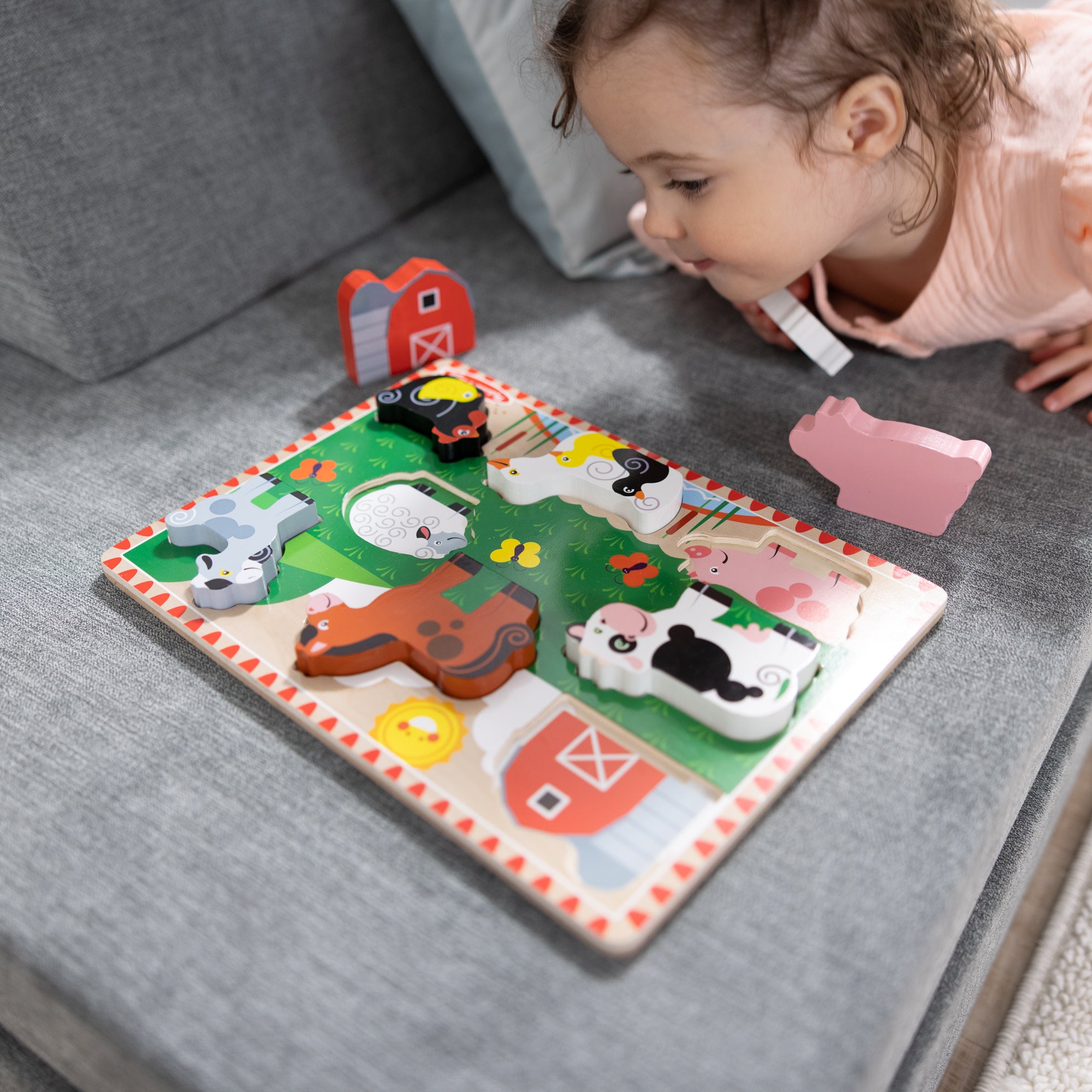 Melissa and doug store chunky farm puzzle