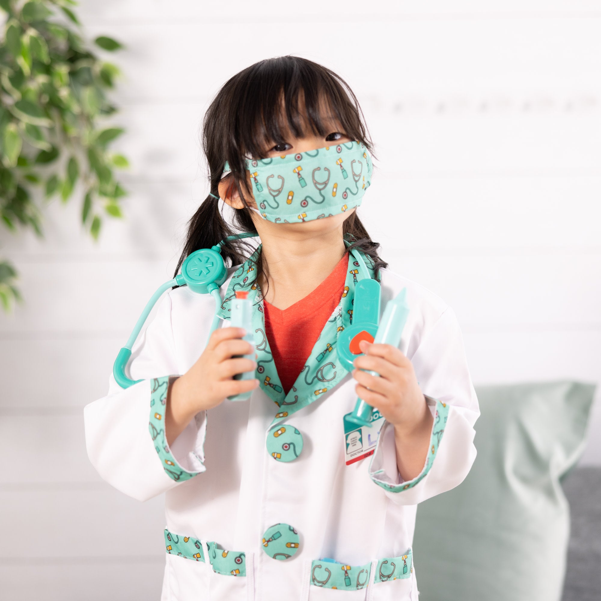 Child Toddler Doctor Nurse Uniform Fancy Dress Costume & Stethoscope ER  Surgeon | eBay