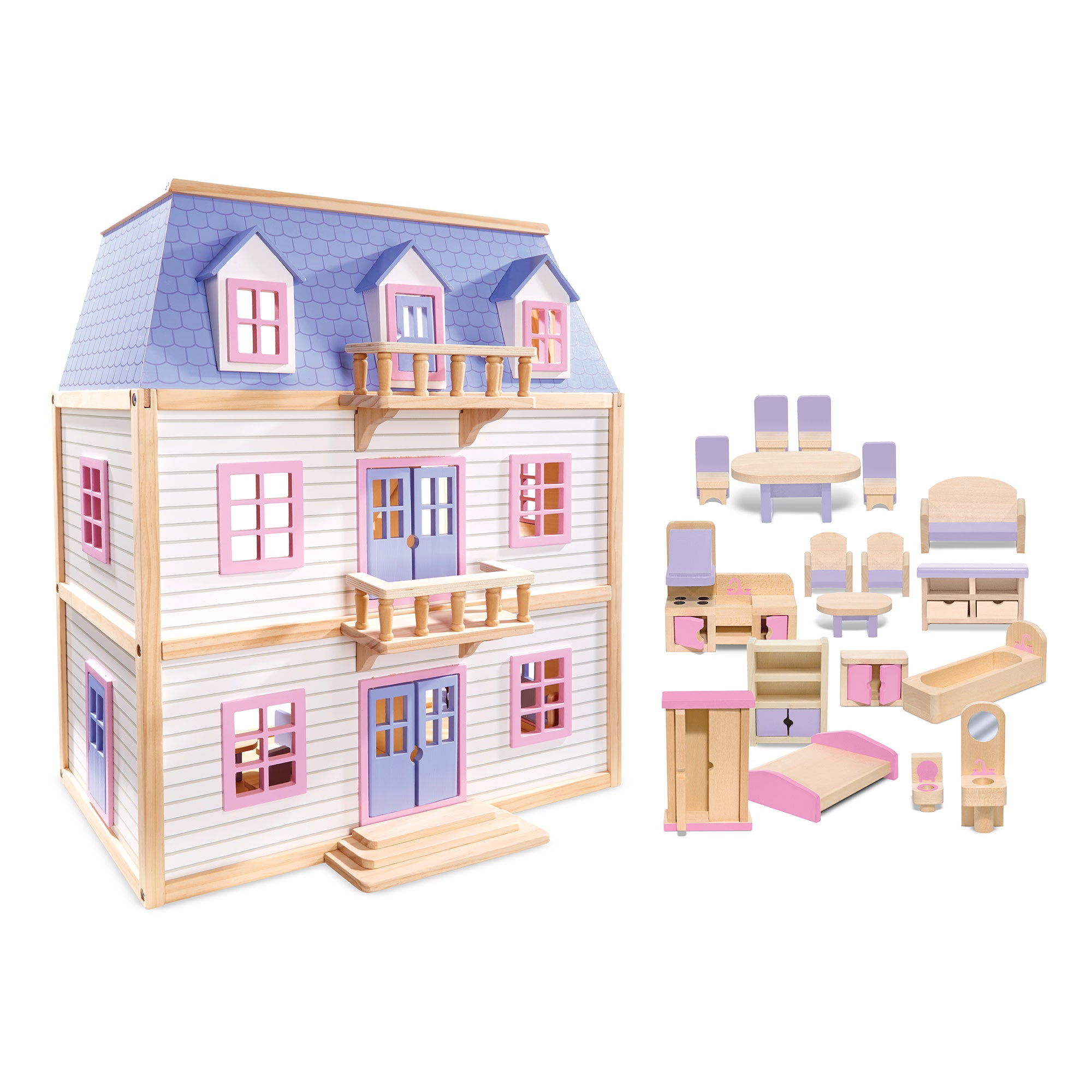 Melissa Doug Melissa and Doug Living Room Furniture Set for factory Dollhouse