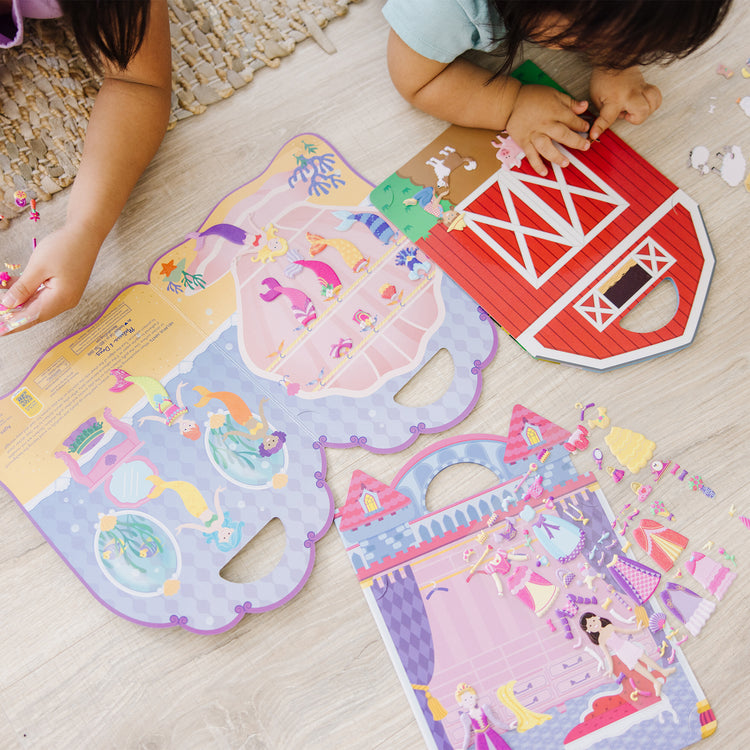 Puffy Sticker Play Set 3-Pack: Farm, Princess, Mermaid