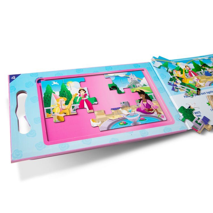  The Melissa & Doug Take-Along Magnetic Jigsaw Puzzles Travel Toy – Princesses (2 15-Piece Puzzles)
