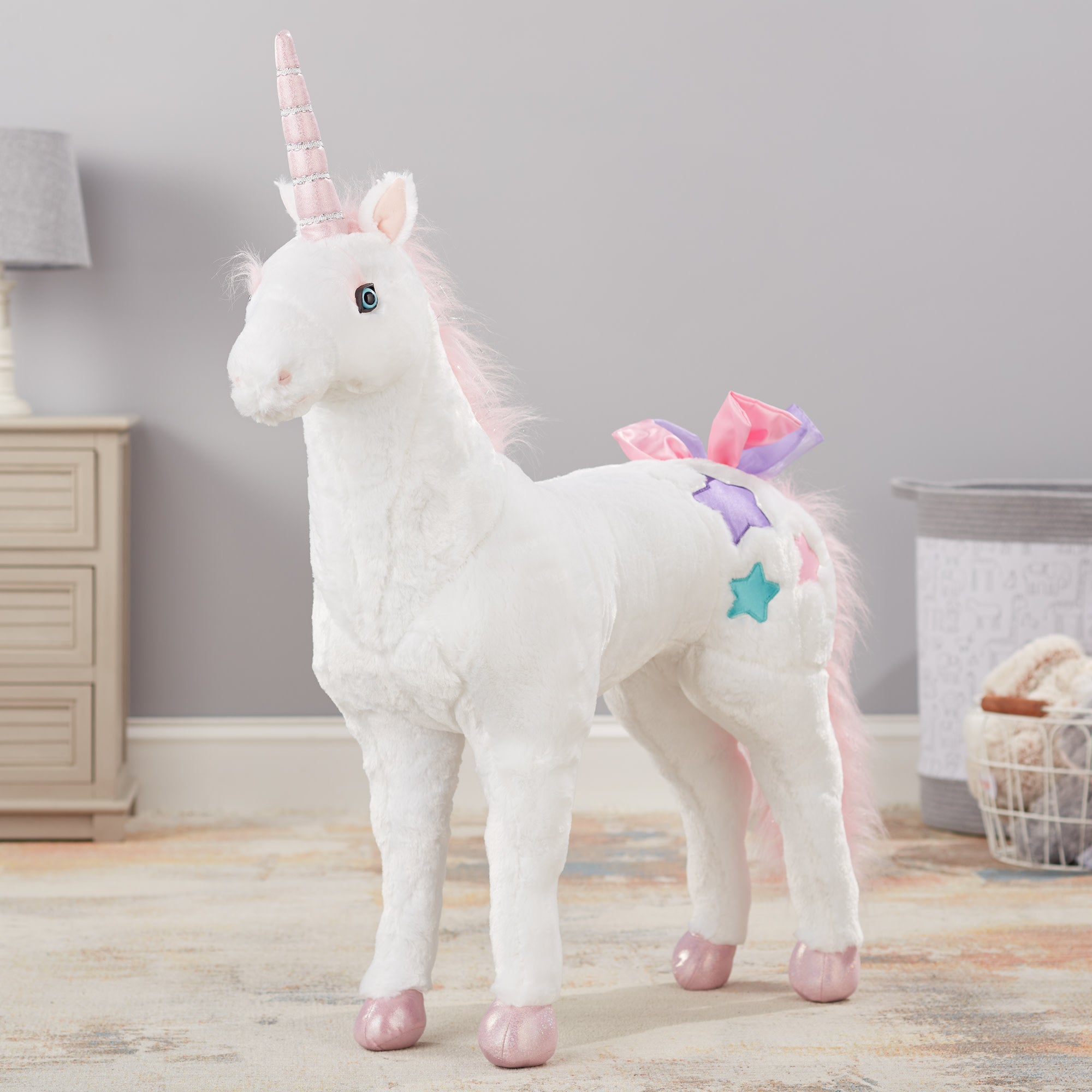 Giant stuffed pink unicorn online