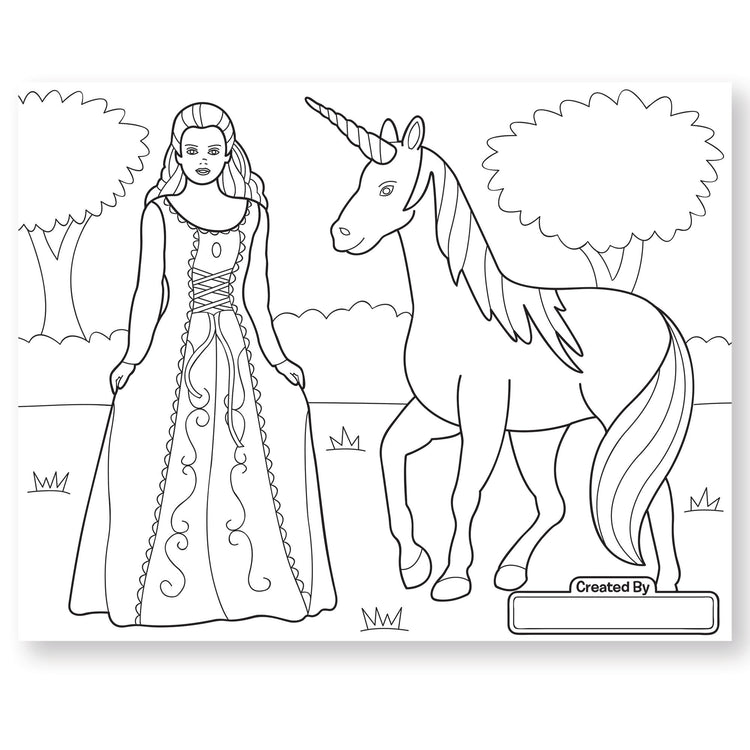  The Melissa & Doug Jumbo 50-Page Kids' Coloring Pad Activity Book - Princess and Fairy