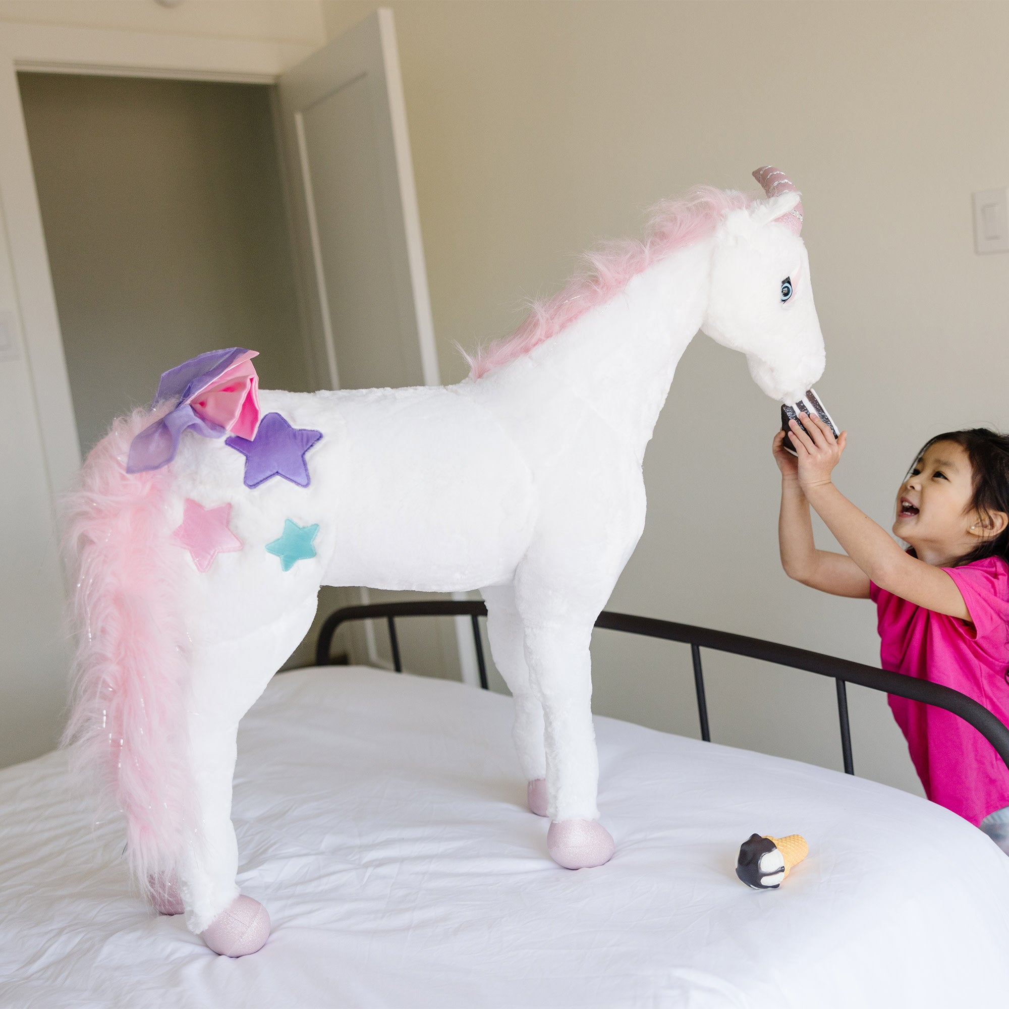 Unicorn Jumbo Stuffed Animal Melissa Doug