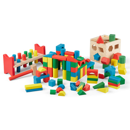 Stack, Sort & Pound Wooden Toy Collection- Melissa and Doug