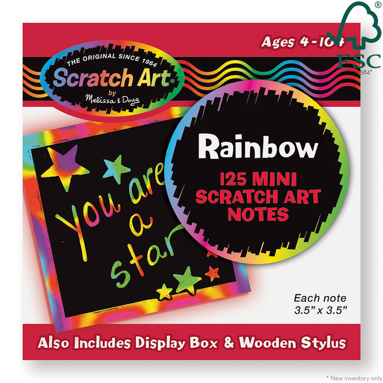  45 PAGES Rainbow Scratch & Sketch Painting Books