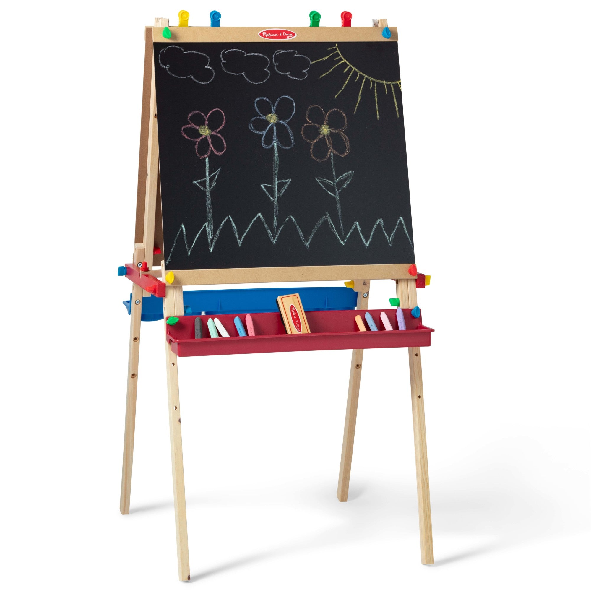 Deluxe Wooden Standing Art Easel Melissa Doug