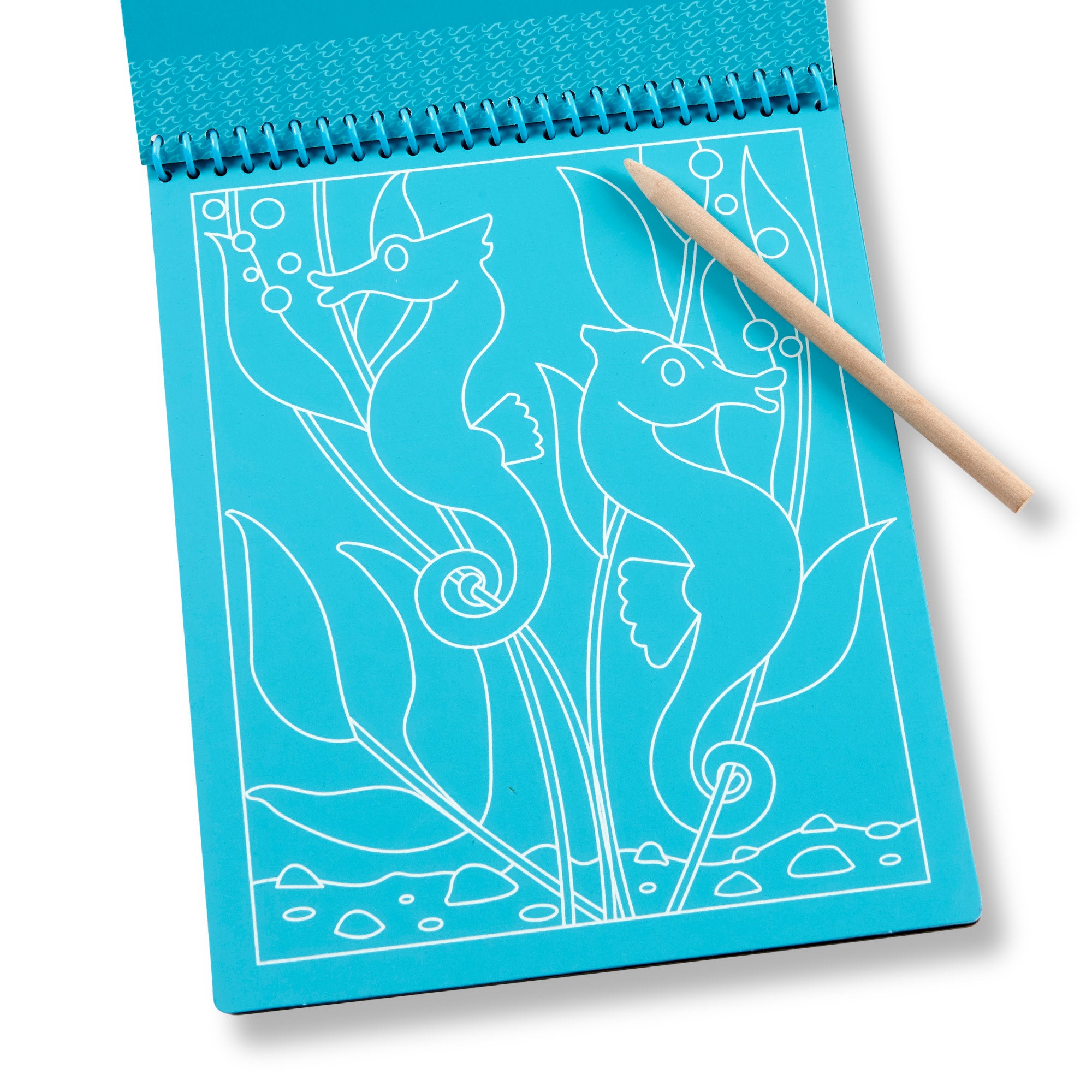 On the Go Scratch Art Color Reveal Pad - Sea Life- Melissa and Doug