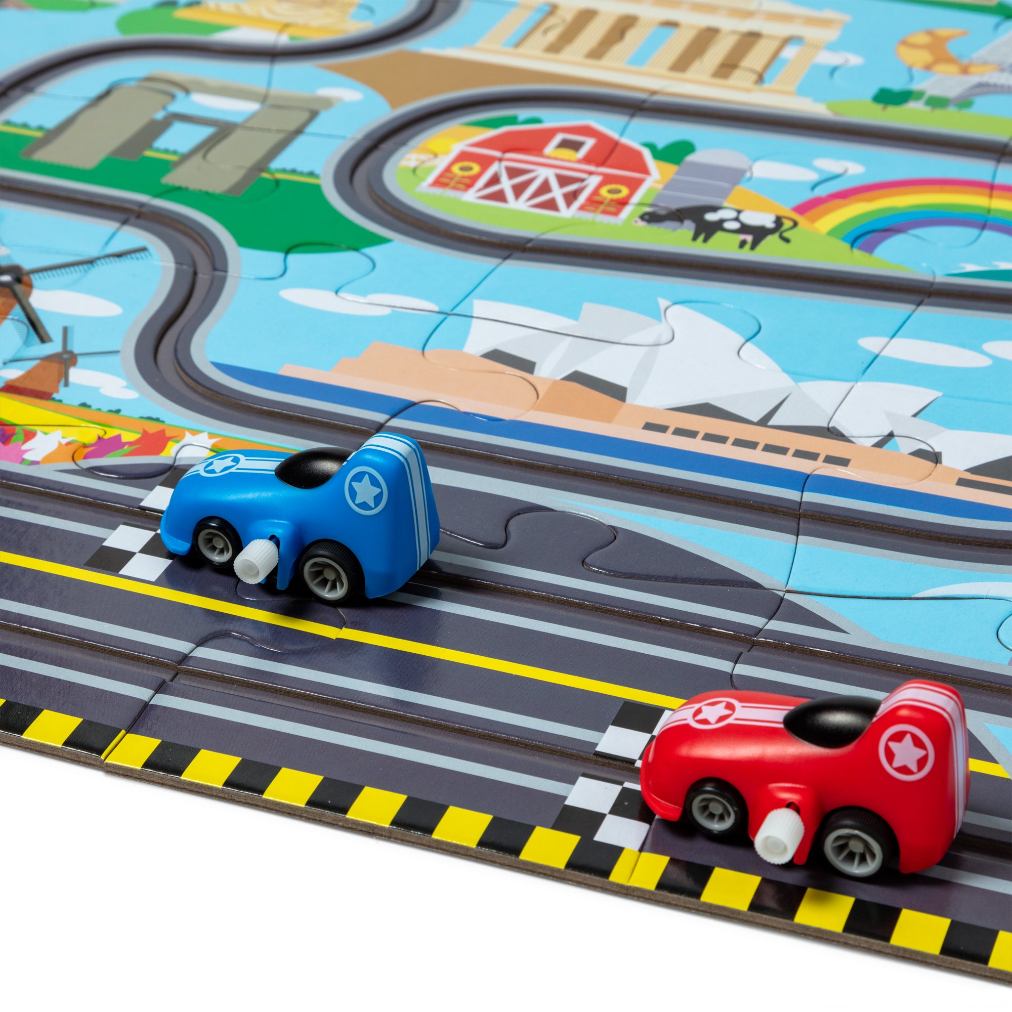 Melissa and doug race car best sale vehicle set