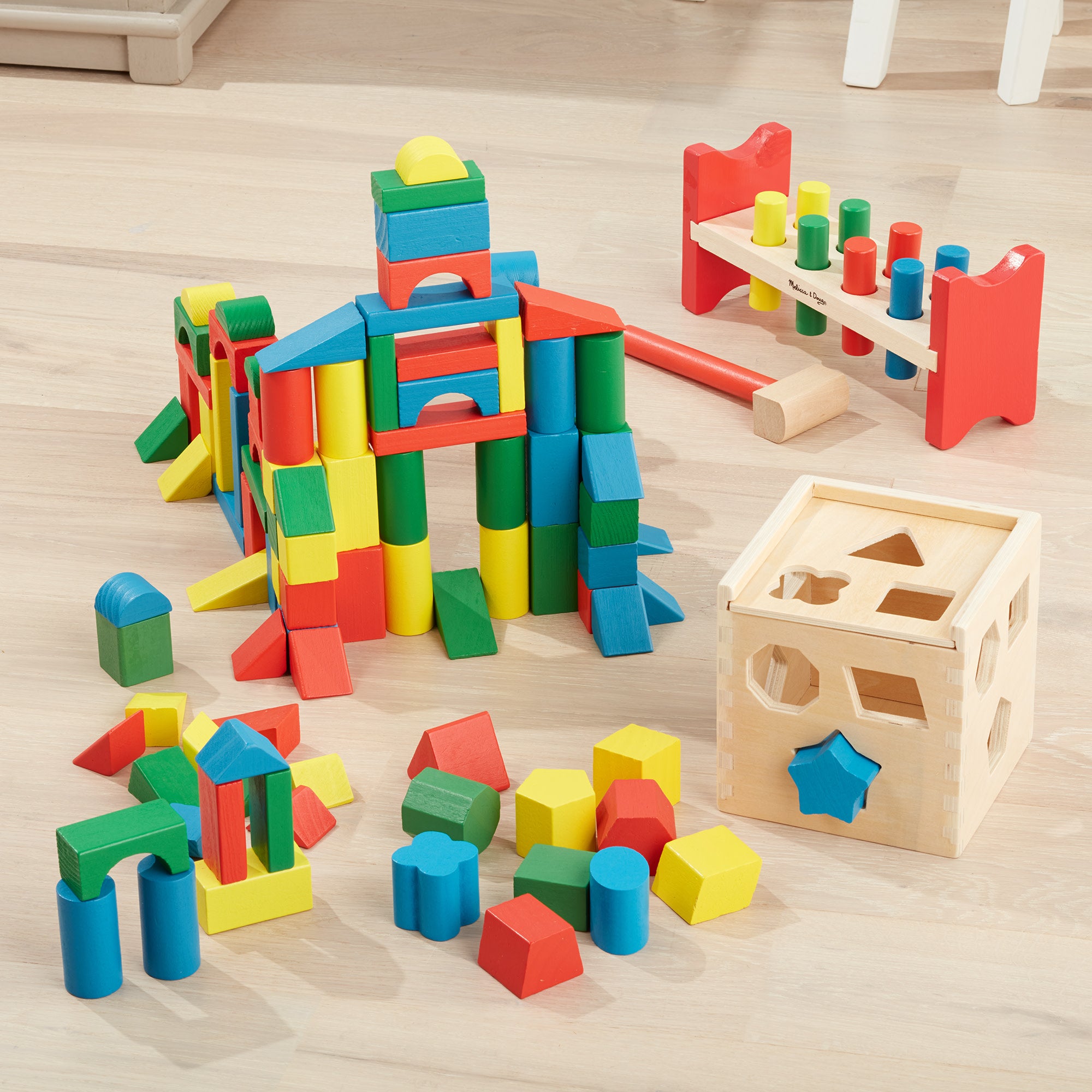 Stack Sort Pound Wooden Toy Collection Melissa and Doug