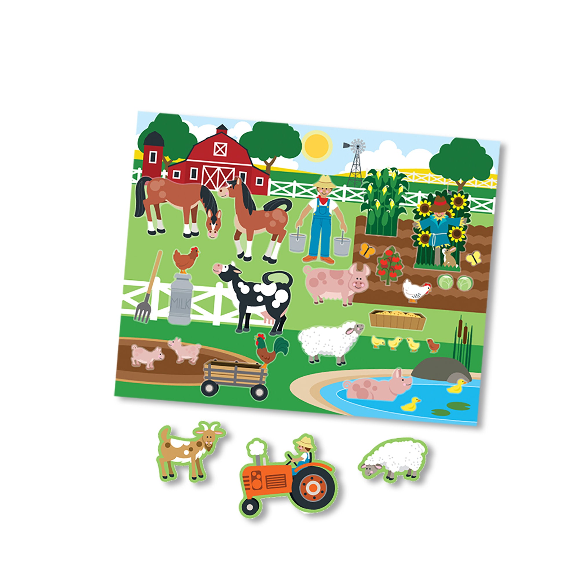 Melissa and doug reusable sticker sale pad farm