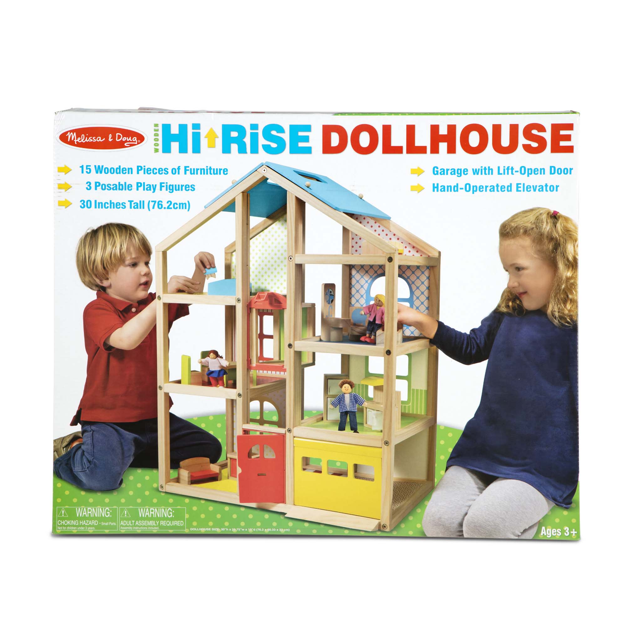 Melissa Doug Hi popular Rise Wooden Dollhouse