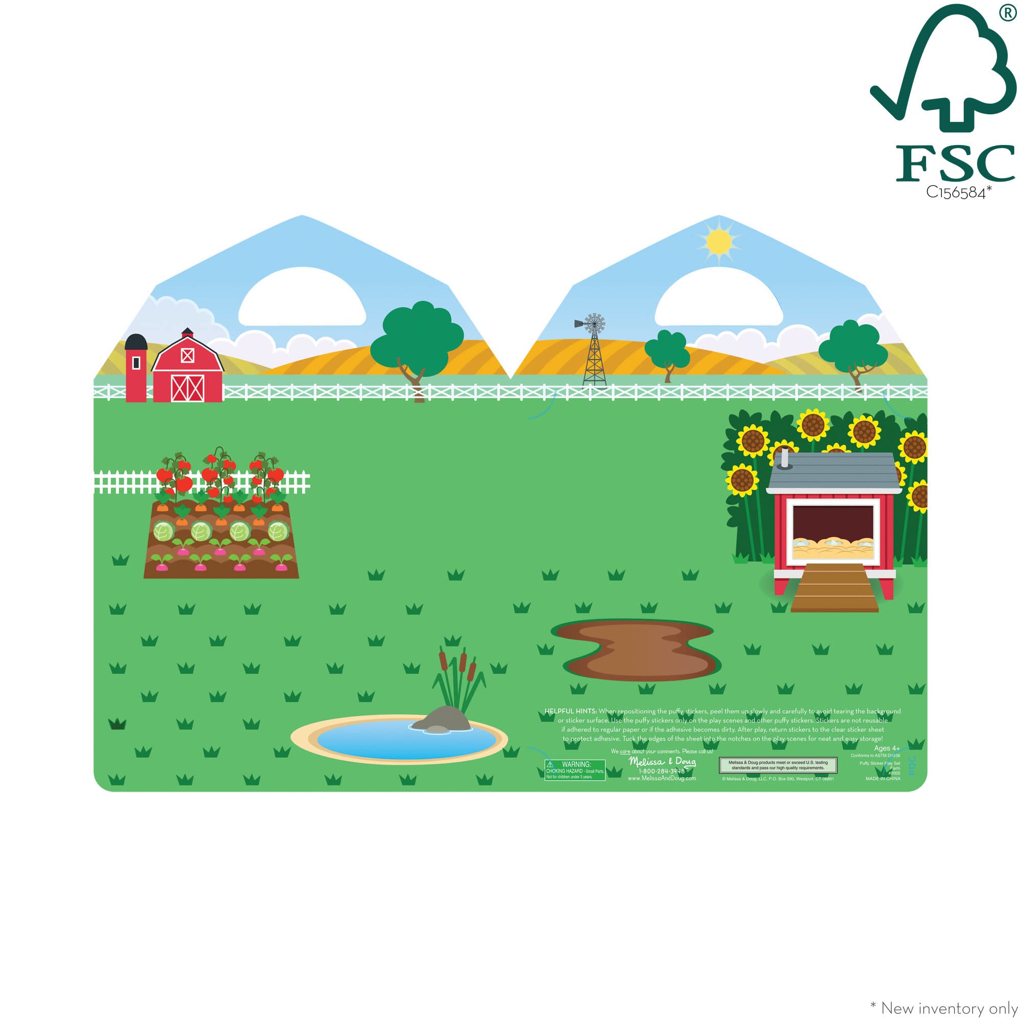 Puffy Sticker Play Set On the Farm