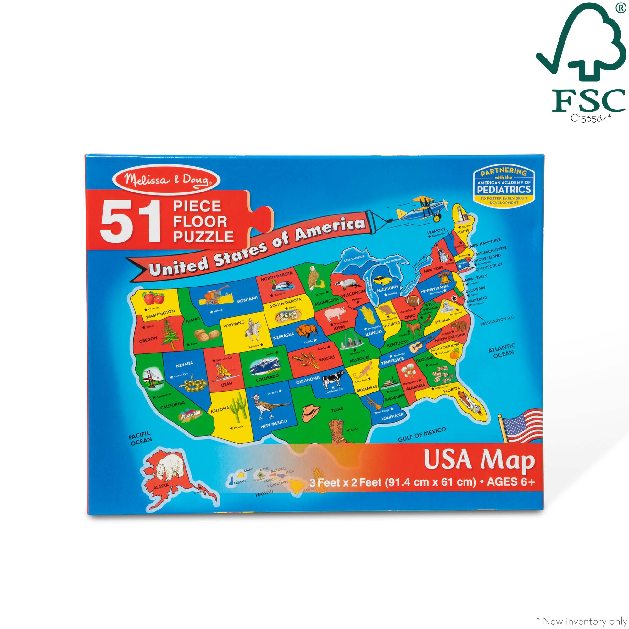 Map Floor Puzzle | USA Themed Puzzle