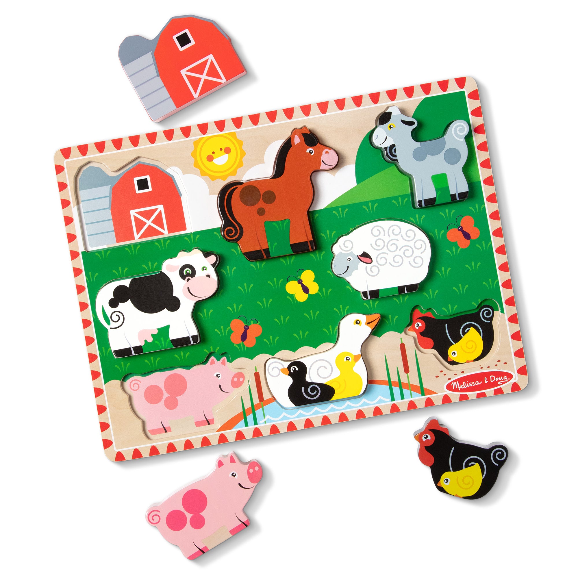 Melissa and doug wooden puzzles on sale