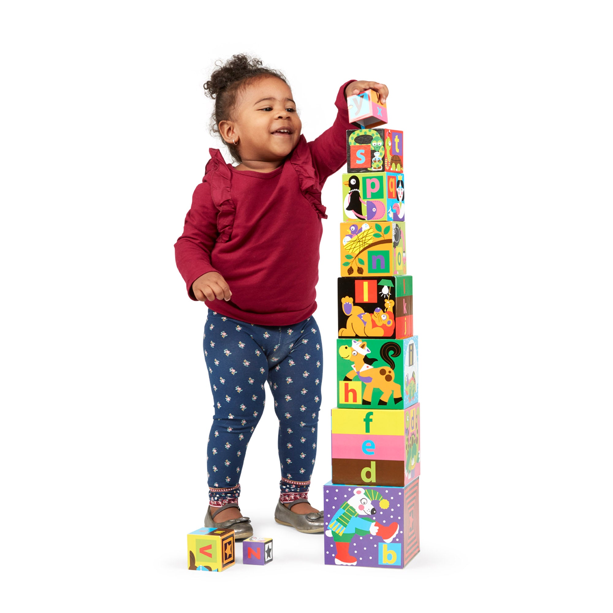 Kids stacking hot sale blocks