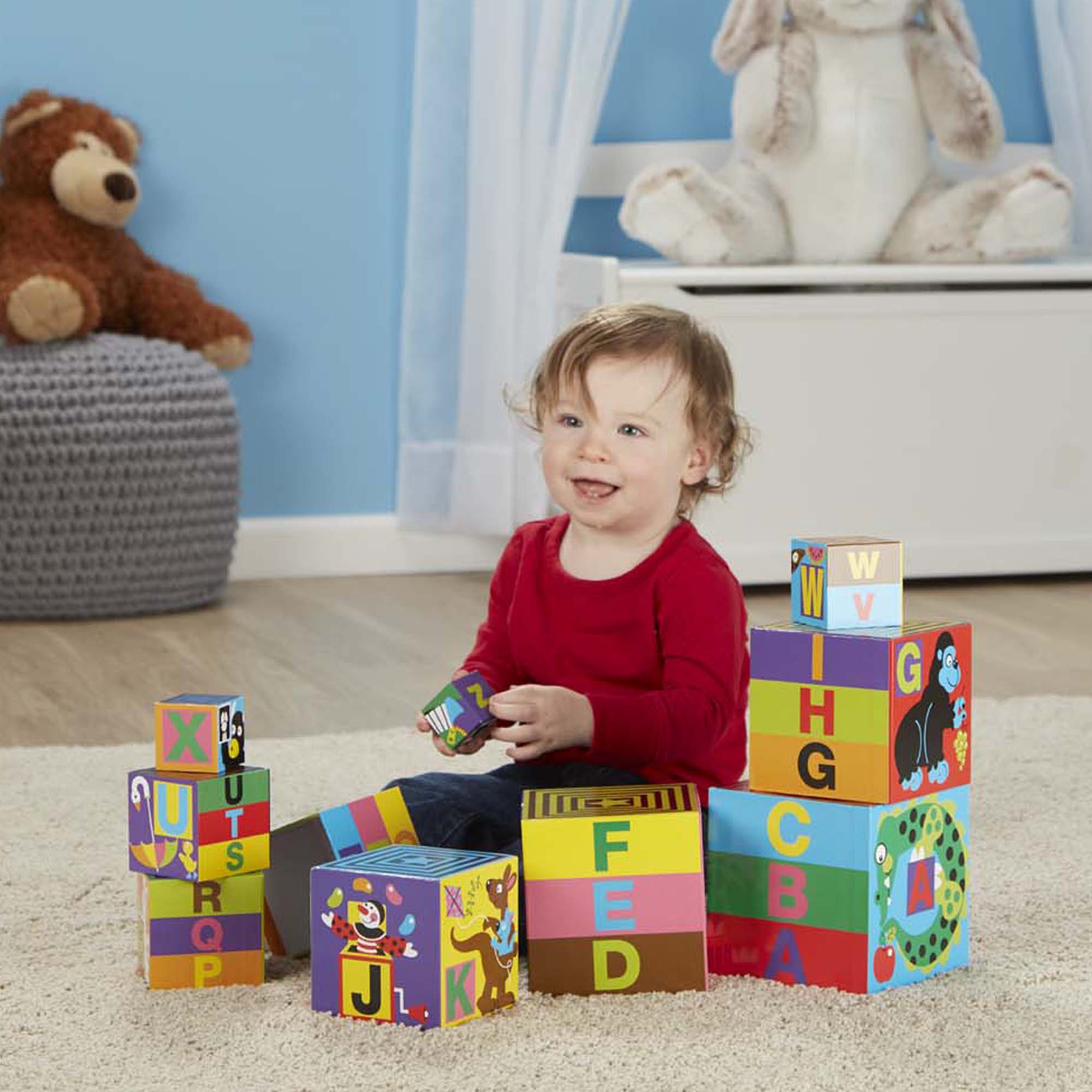 Stacking cubes baby on sale