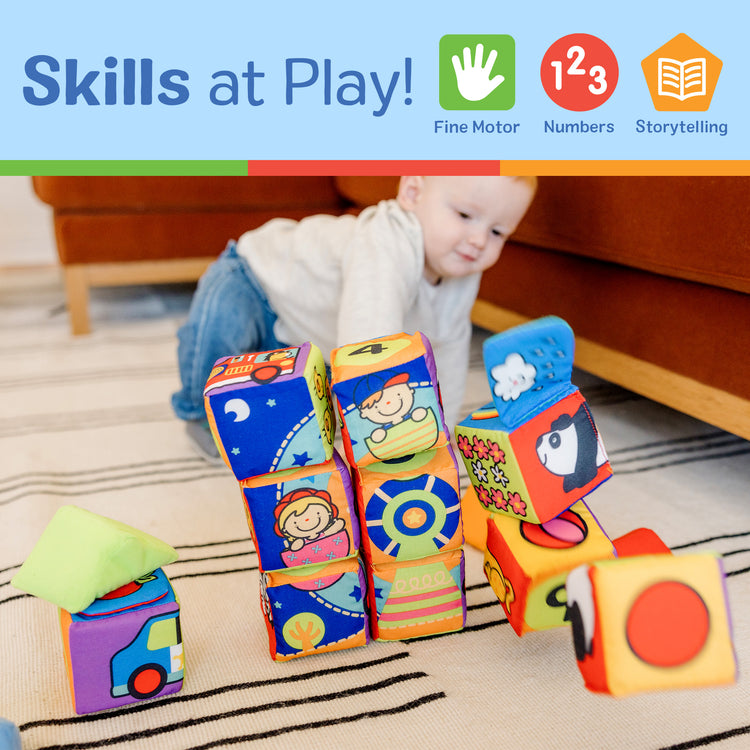  The Melissa & Doug K's Kids Match and Build Soft Blocks Set