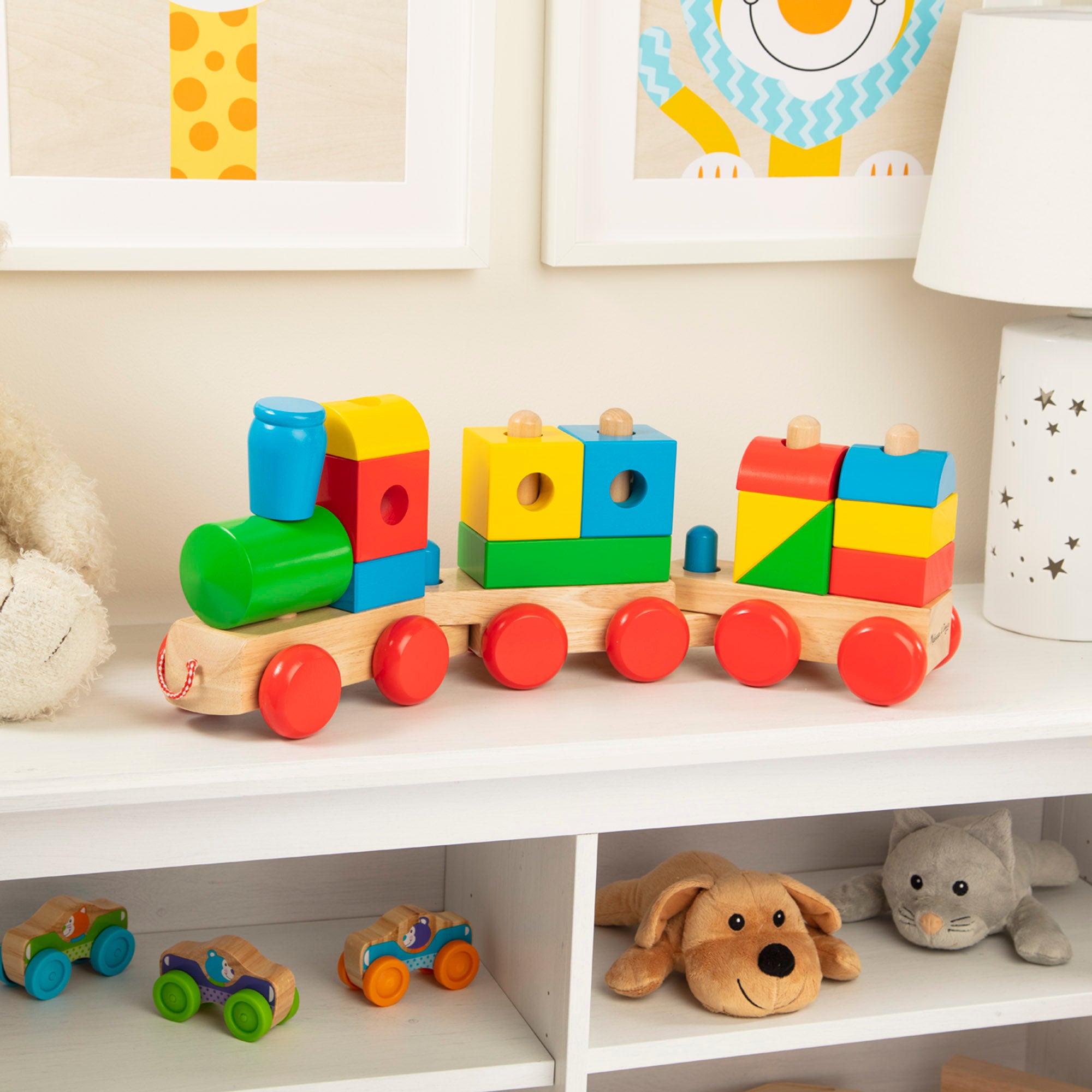 Melissa factory & Doug Jumbo Wooden Stacking Train