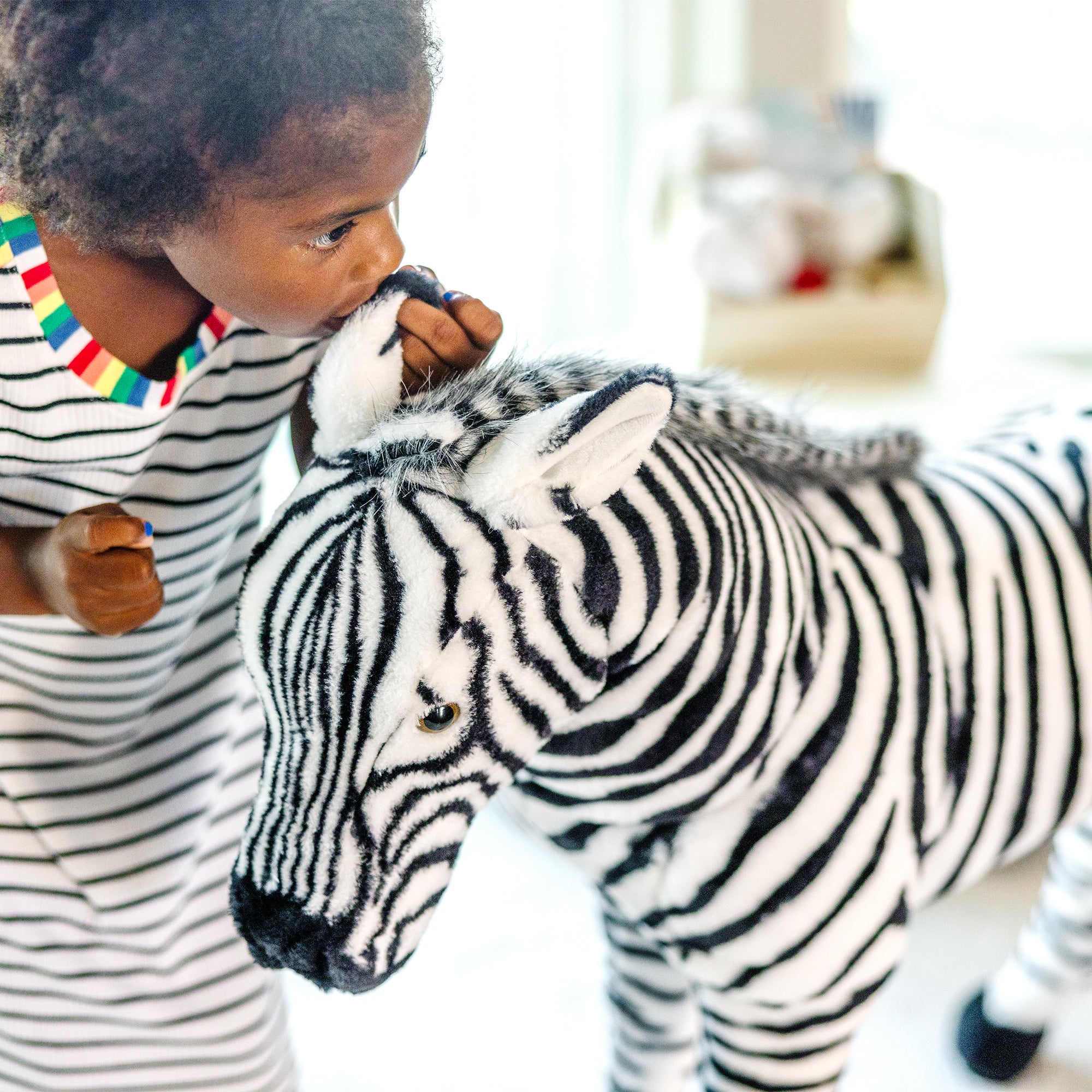 Large zebra teddy on sale