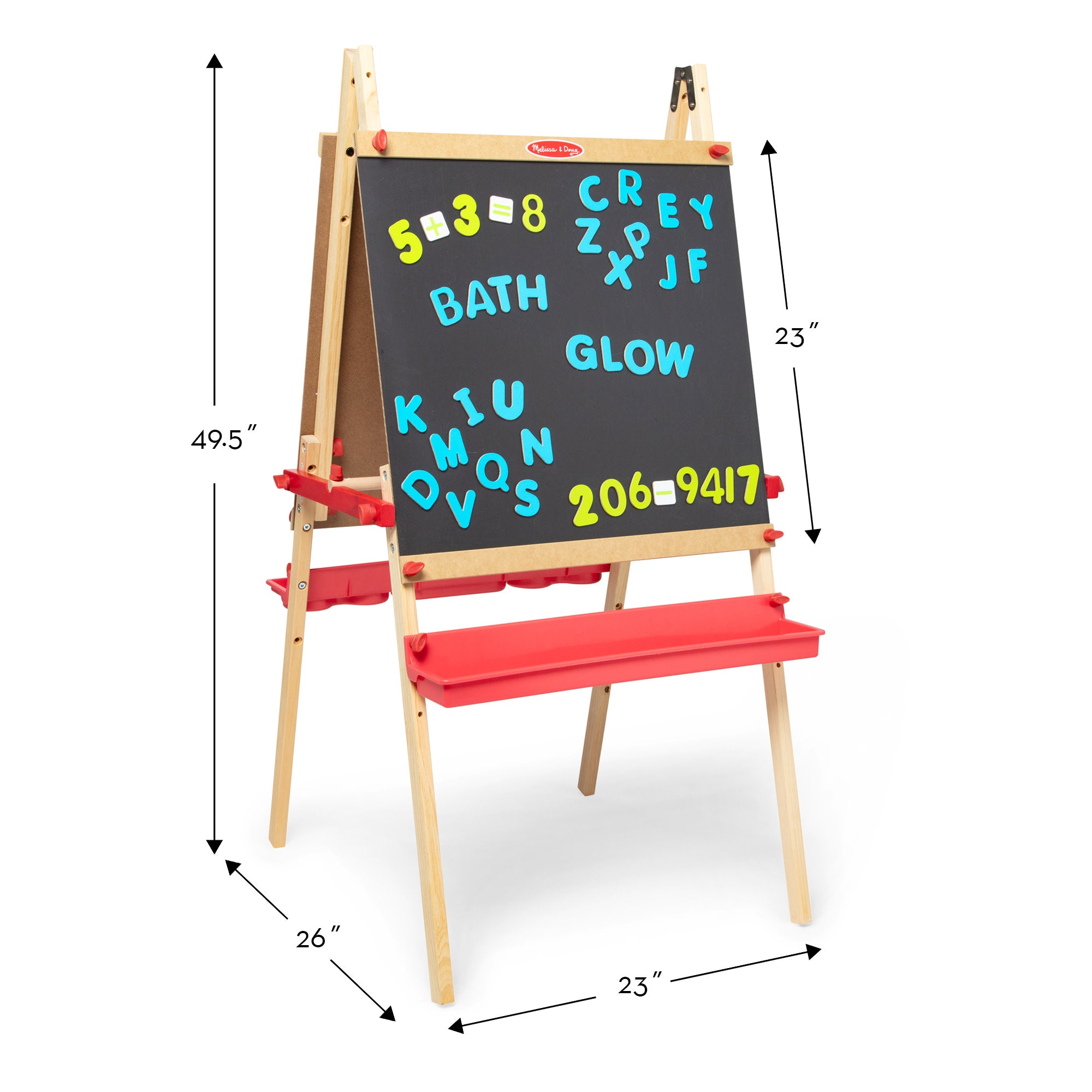 Melissa & doug deluxe magnetic standing art easel on sale