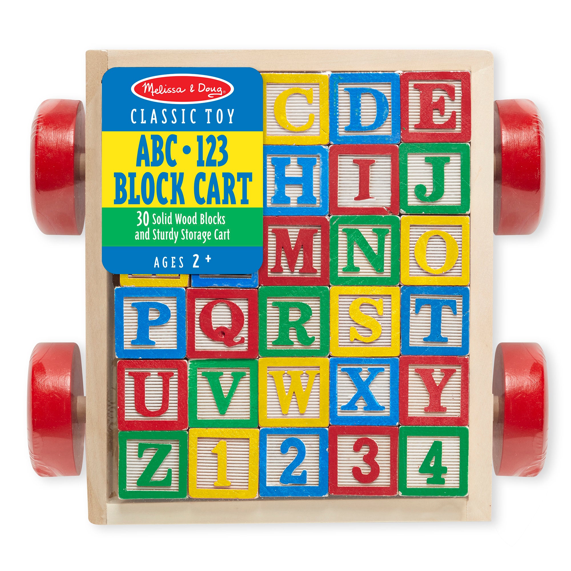 Block Cart for Kids ABC Block Cart