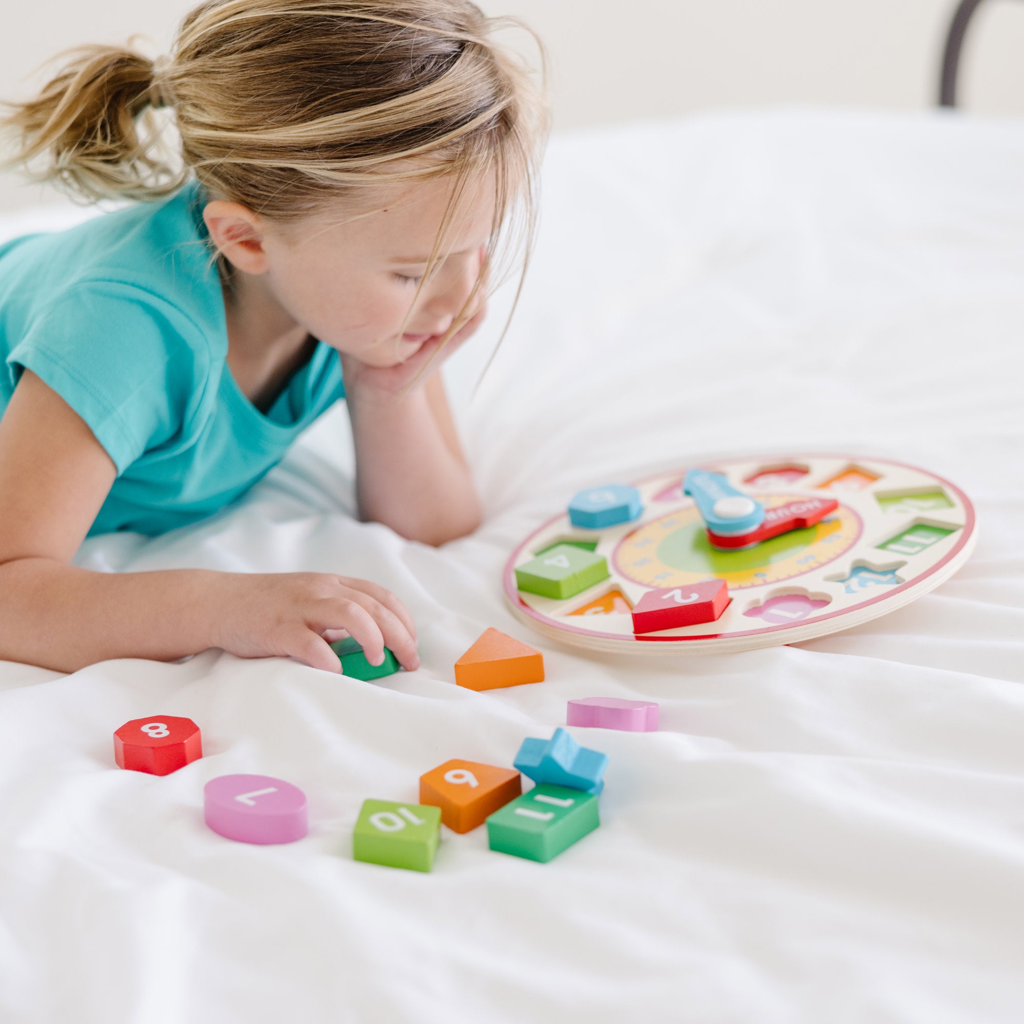 Melissa and doug shape sorter deals clock