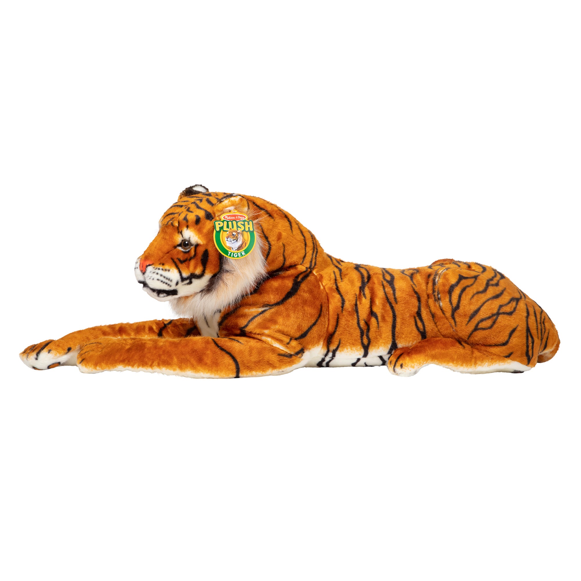 Large tiger stuffed sale animal