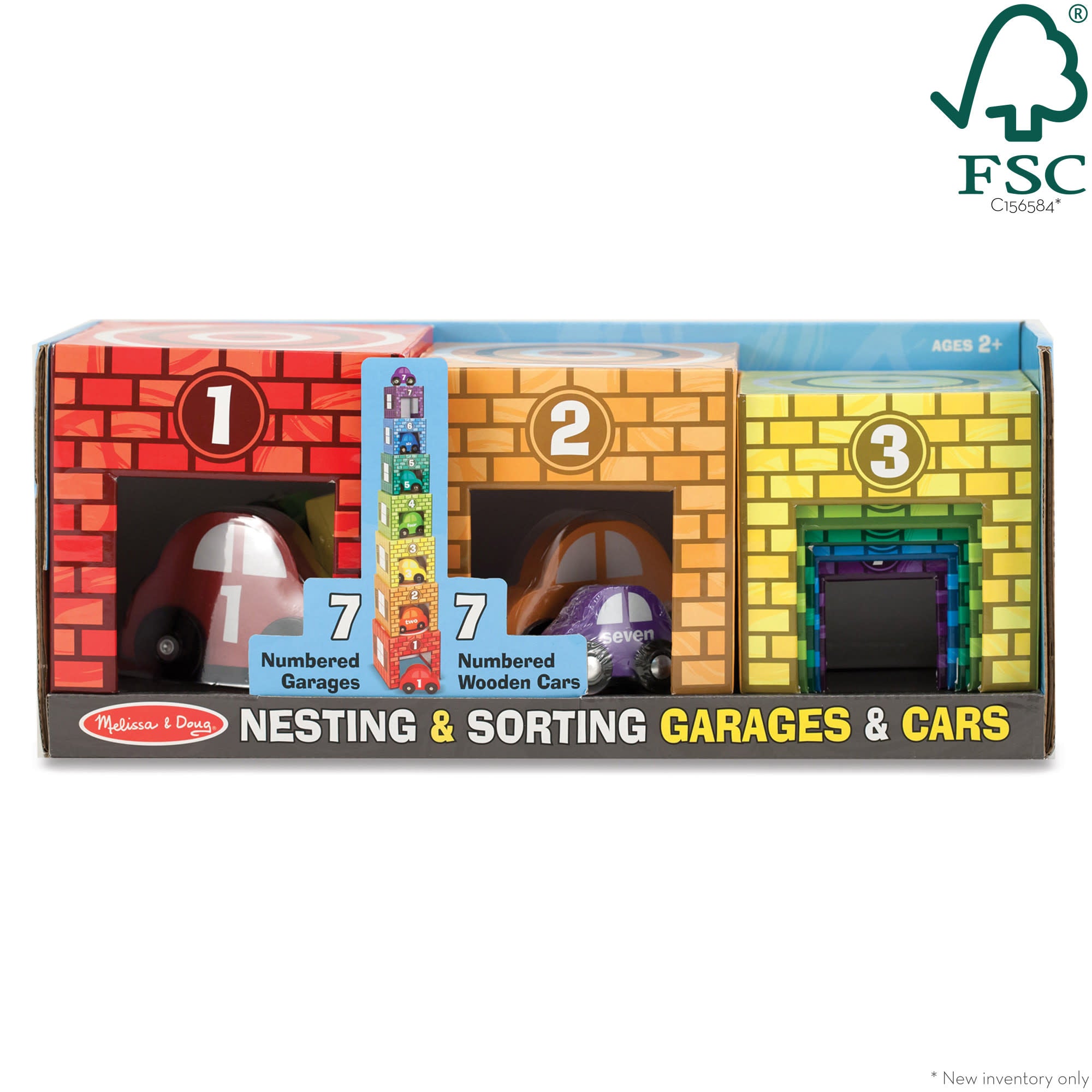 Melissa and doug store stacking car garage