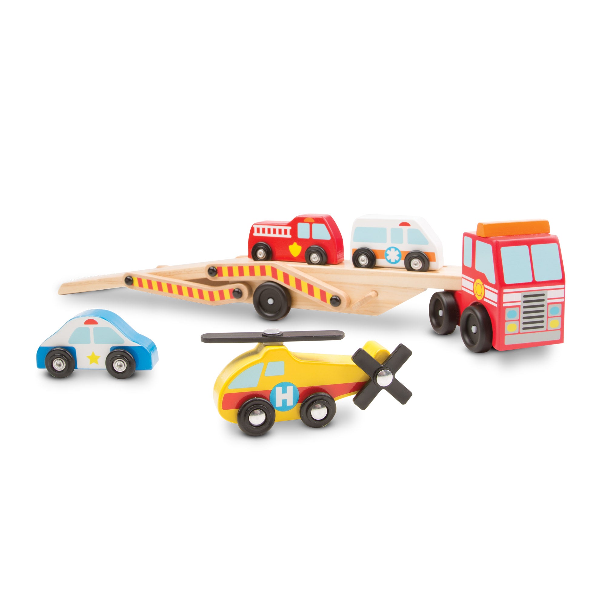 Melissa and doug jumbo race car carrier clearance
