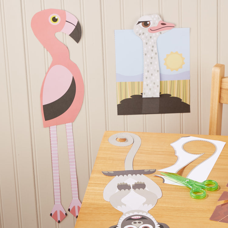  Melissa & Doug Safari Scissor Skills Activity Pad with  Child-Safe Scissors – 20 Pages : Toys & Games