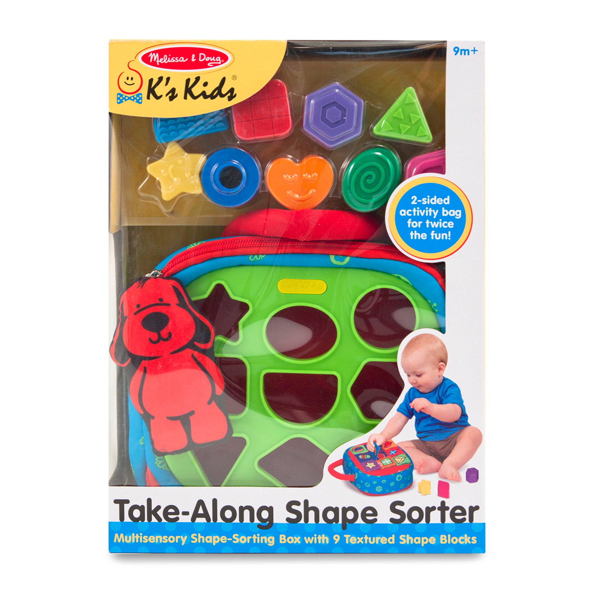 Take Along Shape Sorter Baby and Toddler Toy Melissa Doug