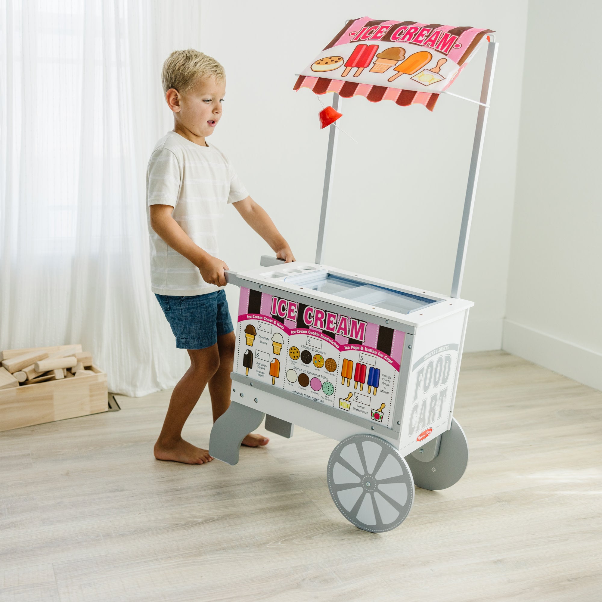 Melissa & doug hot dog cart online