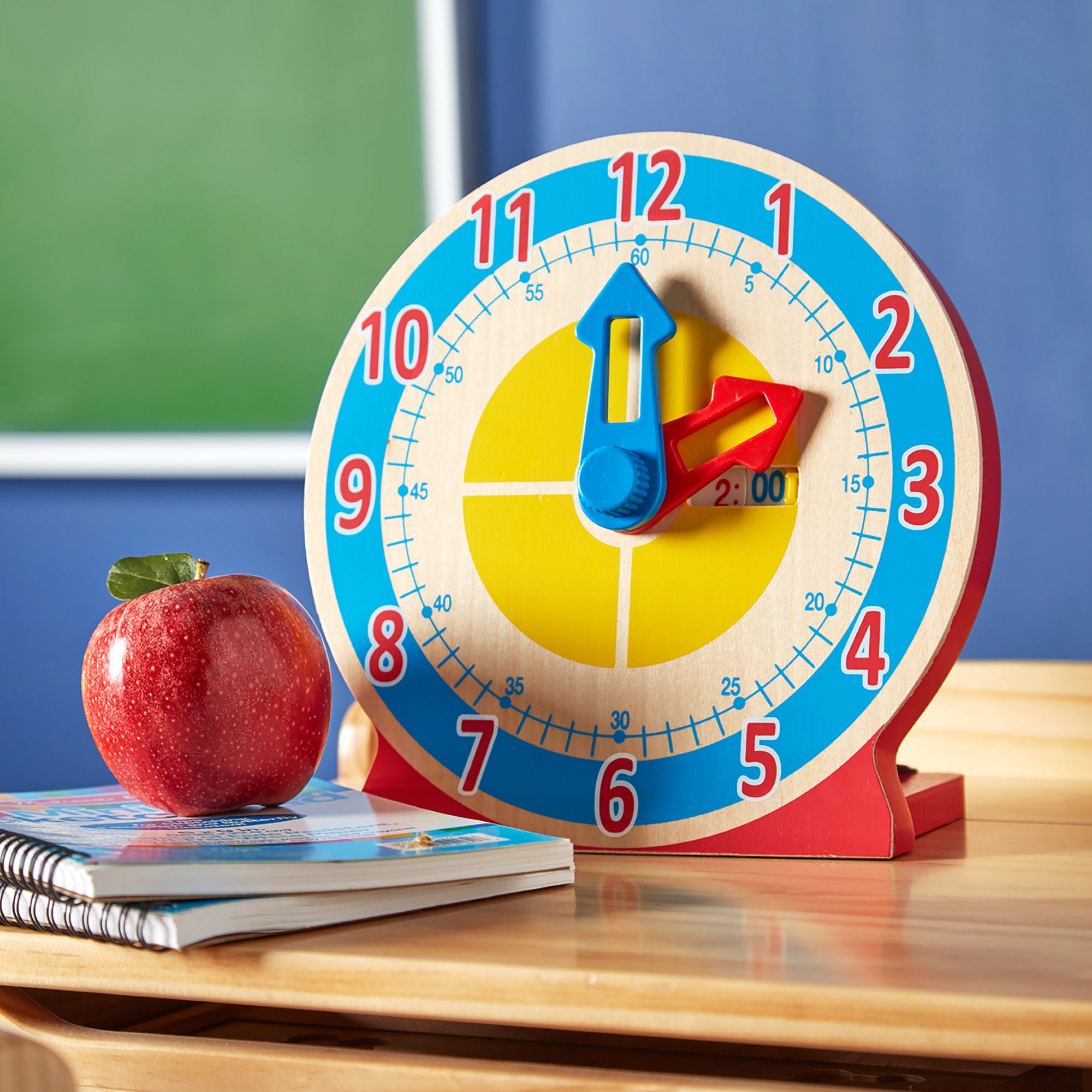 Melissa and doug wooden clock clearance