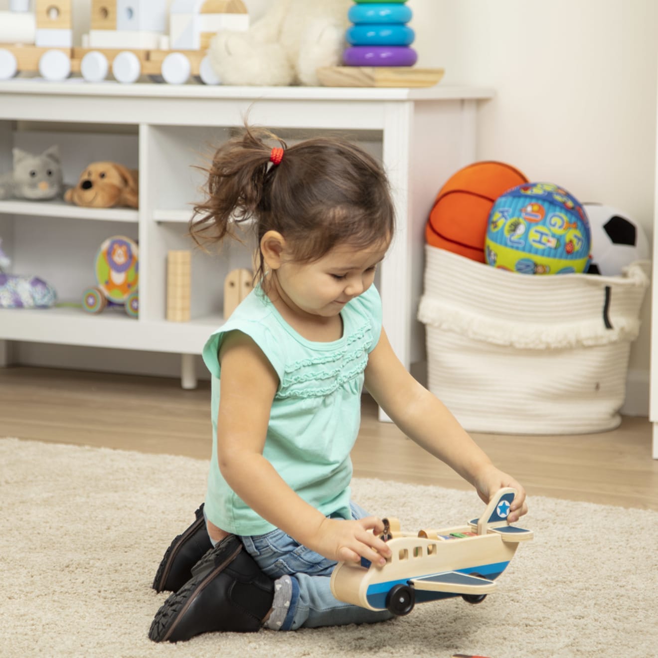 Wooden airplane for sales toddler