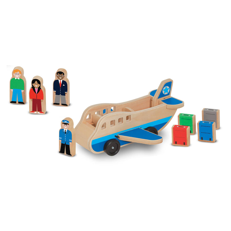 Wooden Airplane Toys - Wooden Airplane Play Set - Air Transport Toy-Montessori  Fine Motor Skills Toys for 1 2 3 4 Year Old Open Ended Play for Toddler,  Babies, Boys and Girls 