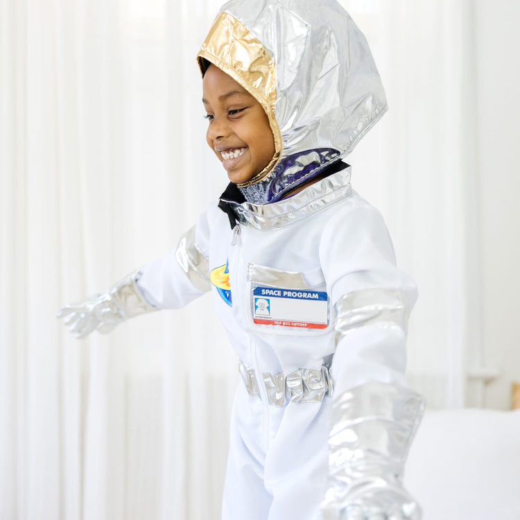 Melissa & Doug Astronaut Role Play Costume Set, White, One Size