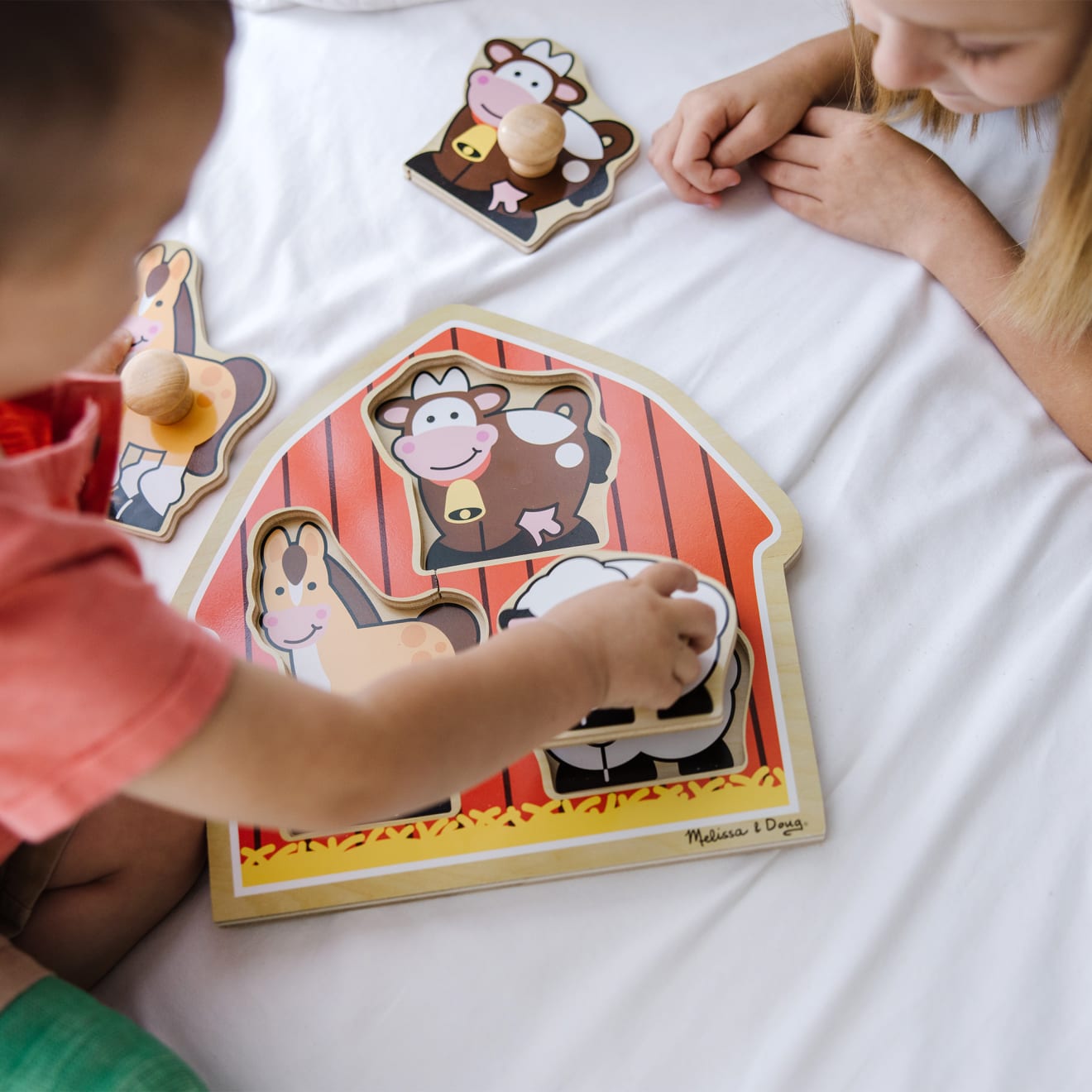 Barnyard Animals Jumbo Knob Puzzle - 3 Pieces