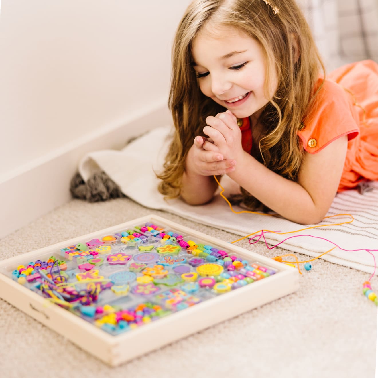 Wooden beads for store children's jewellery