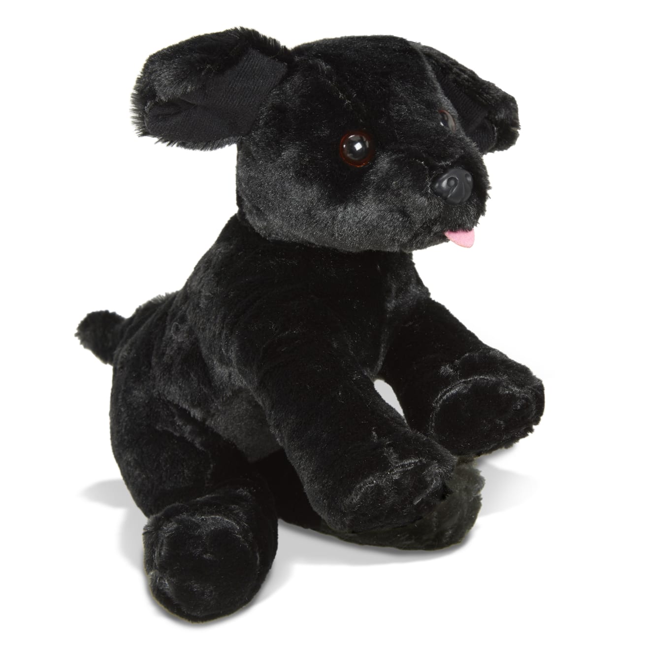 Stuffed black sales lab puppy