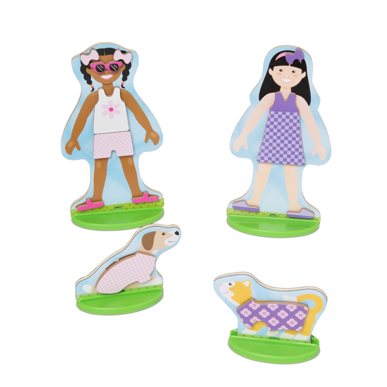 Melissa and doug dress deals up dolls