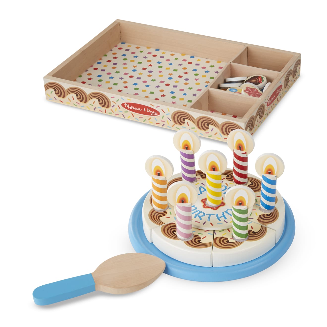 Wooden play sale birthday cake