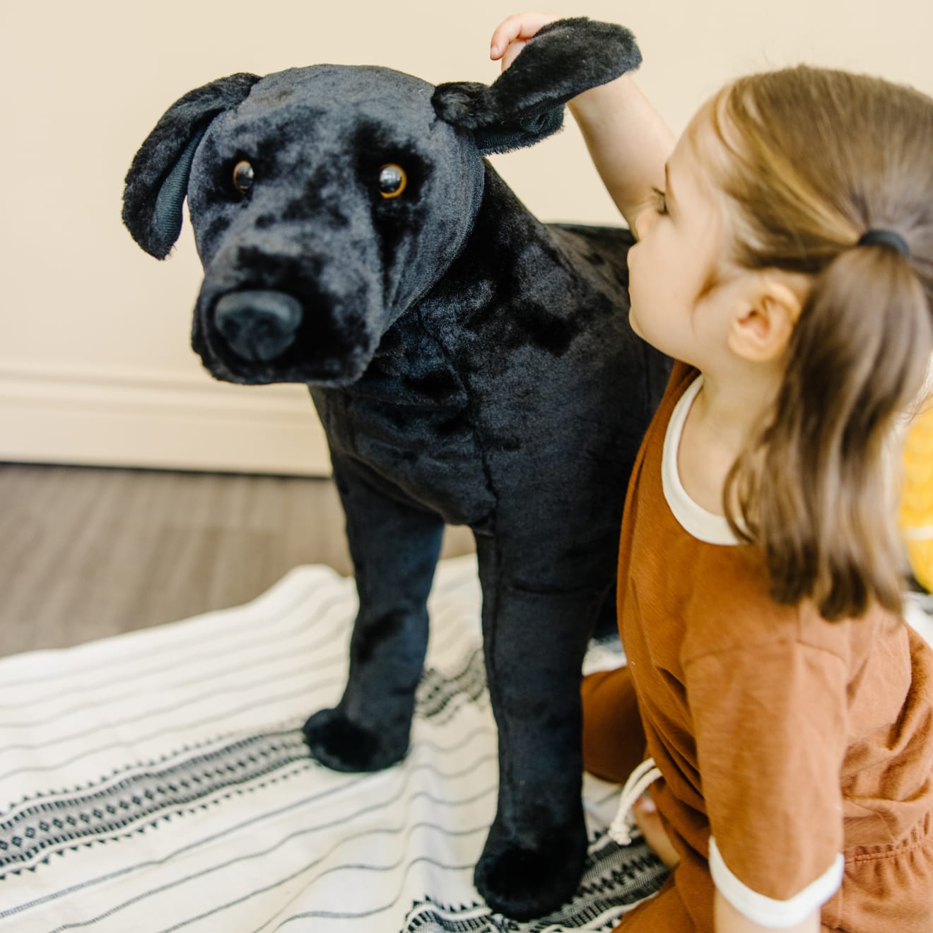 Black Lab Giant Stuffed Animal Melissa Doug